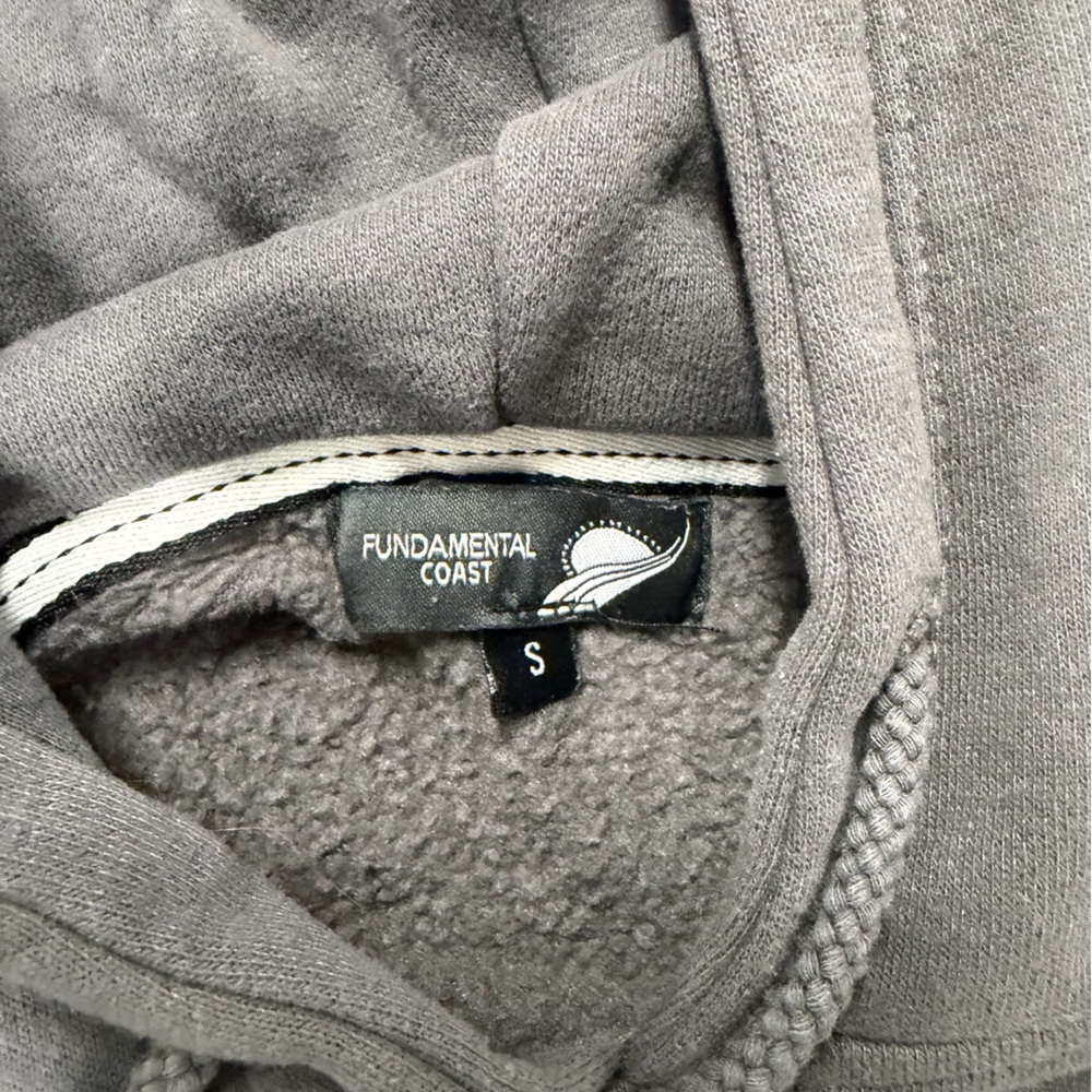 Fundamental Coast Women's Charcoal Gray Cropped Hoodie - Picture 4 of 4